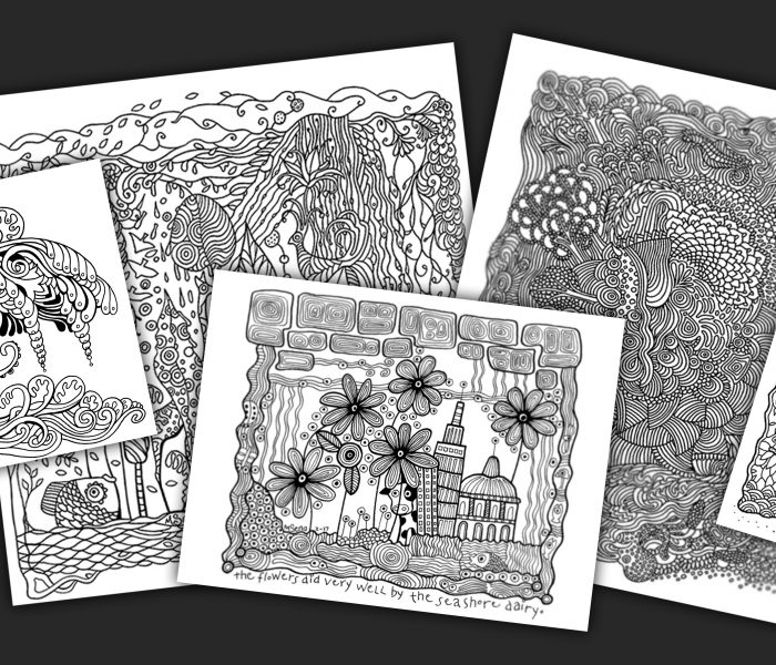 $10 for 10 Coloring Sheets—Great Last Minute Gift